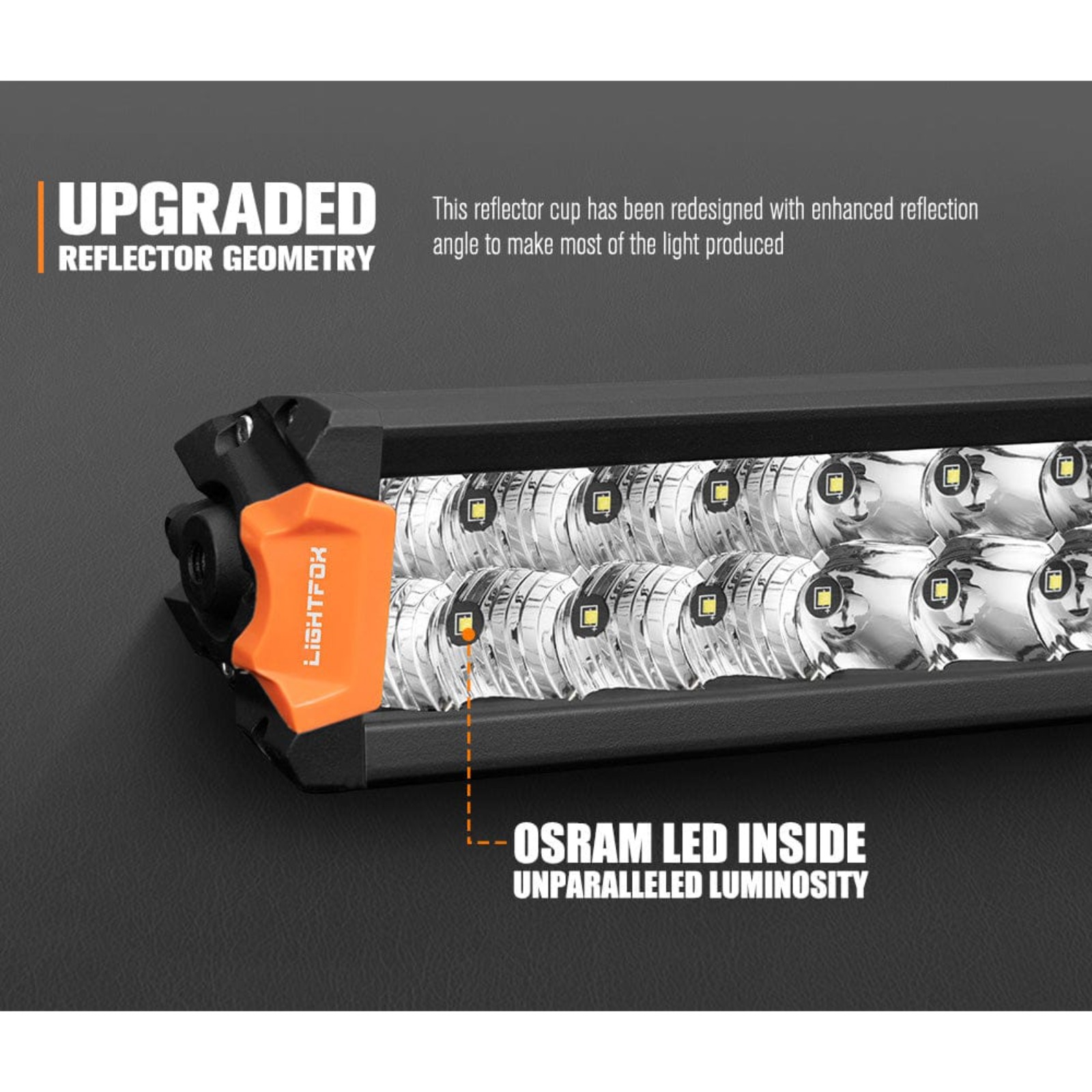 LIGHTFOX Rigel Series 20″ OSRAM LED Light Bar — 15,096 Lumens
