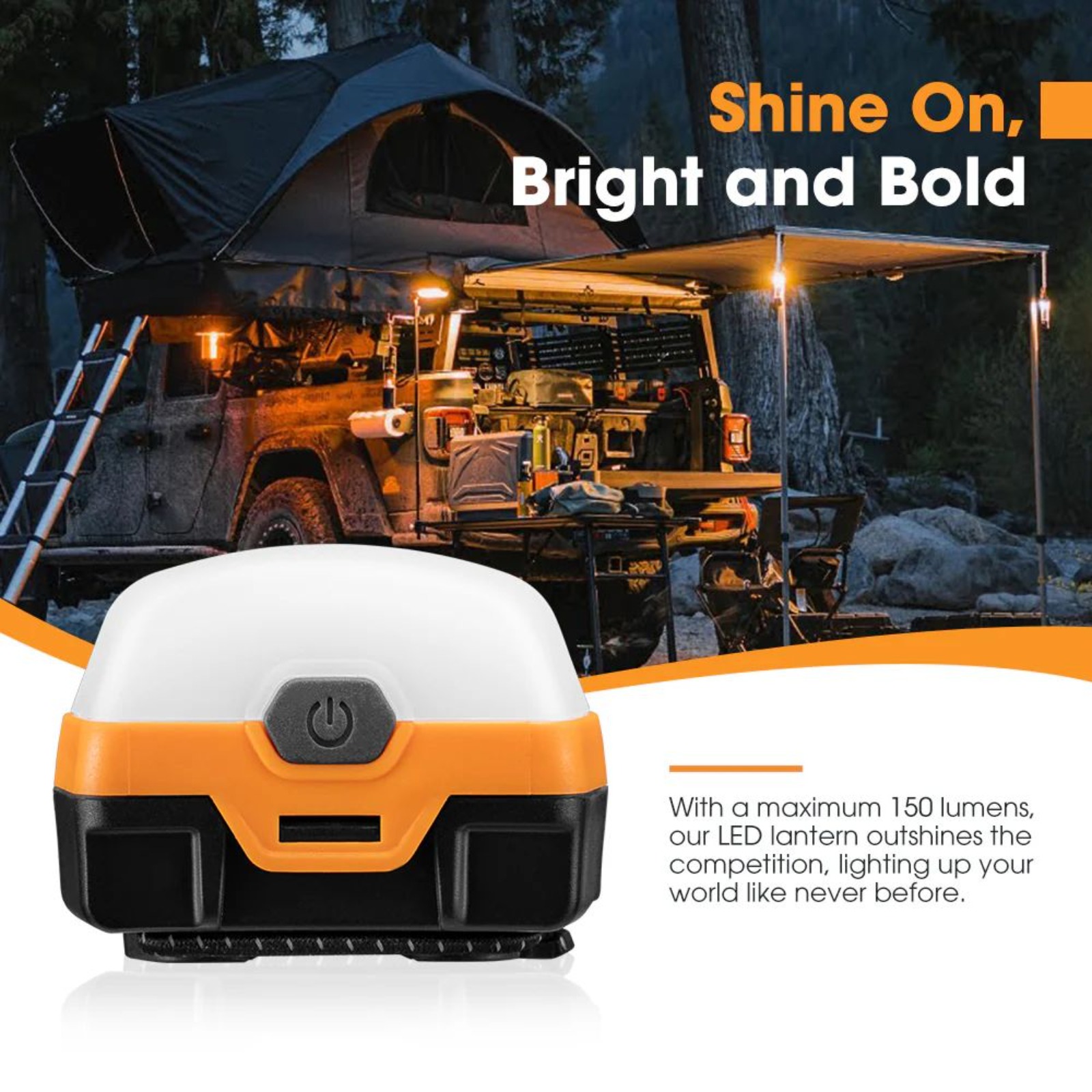 San Hima 2× Camp Light Dual-Colour LED Lantern