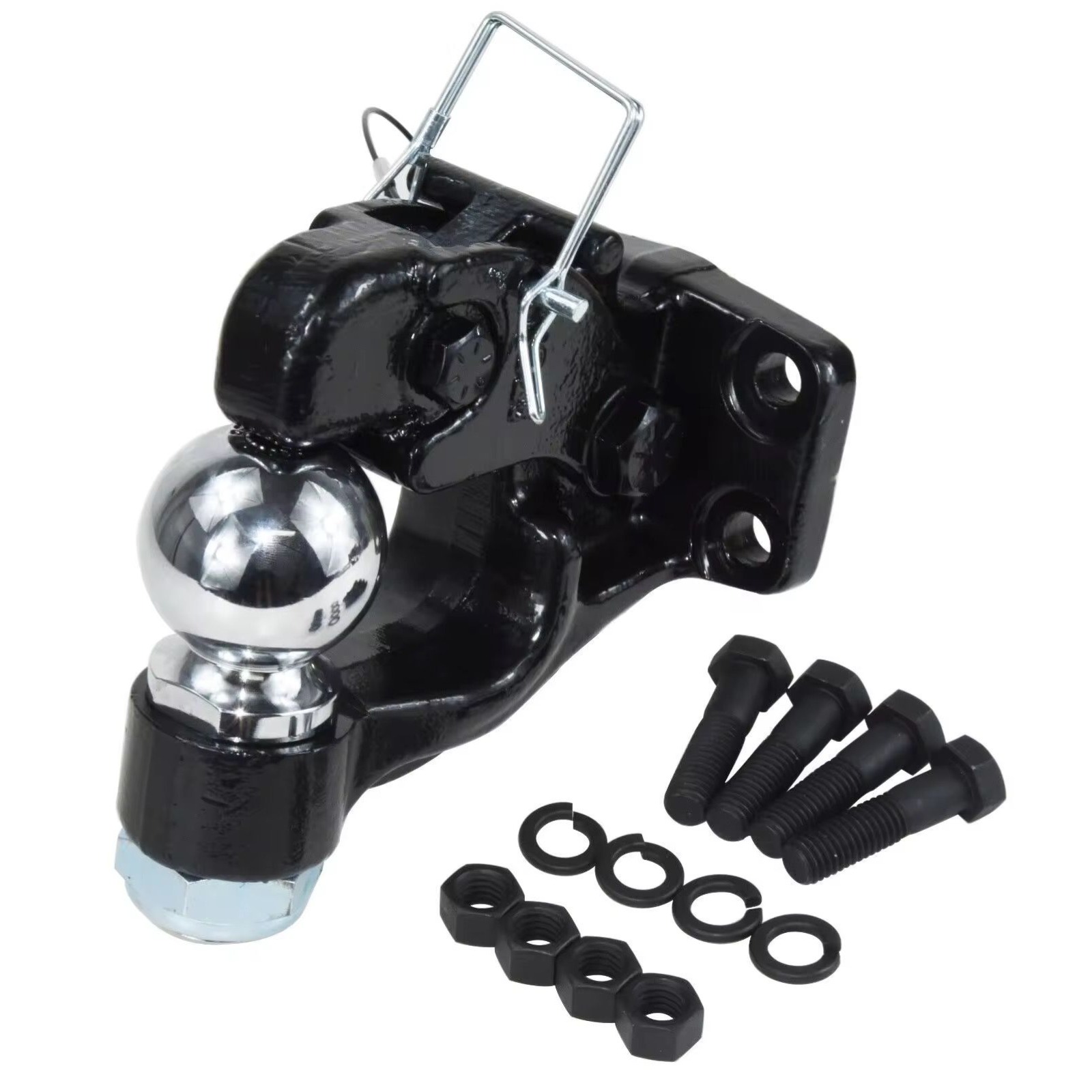 Heavy-Duty Combination Pintle Hook & Tow Ball Hitch