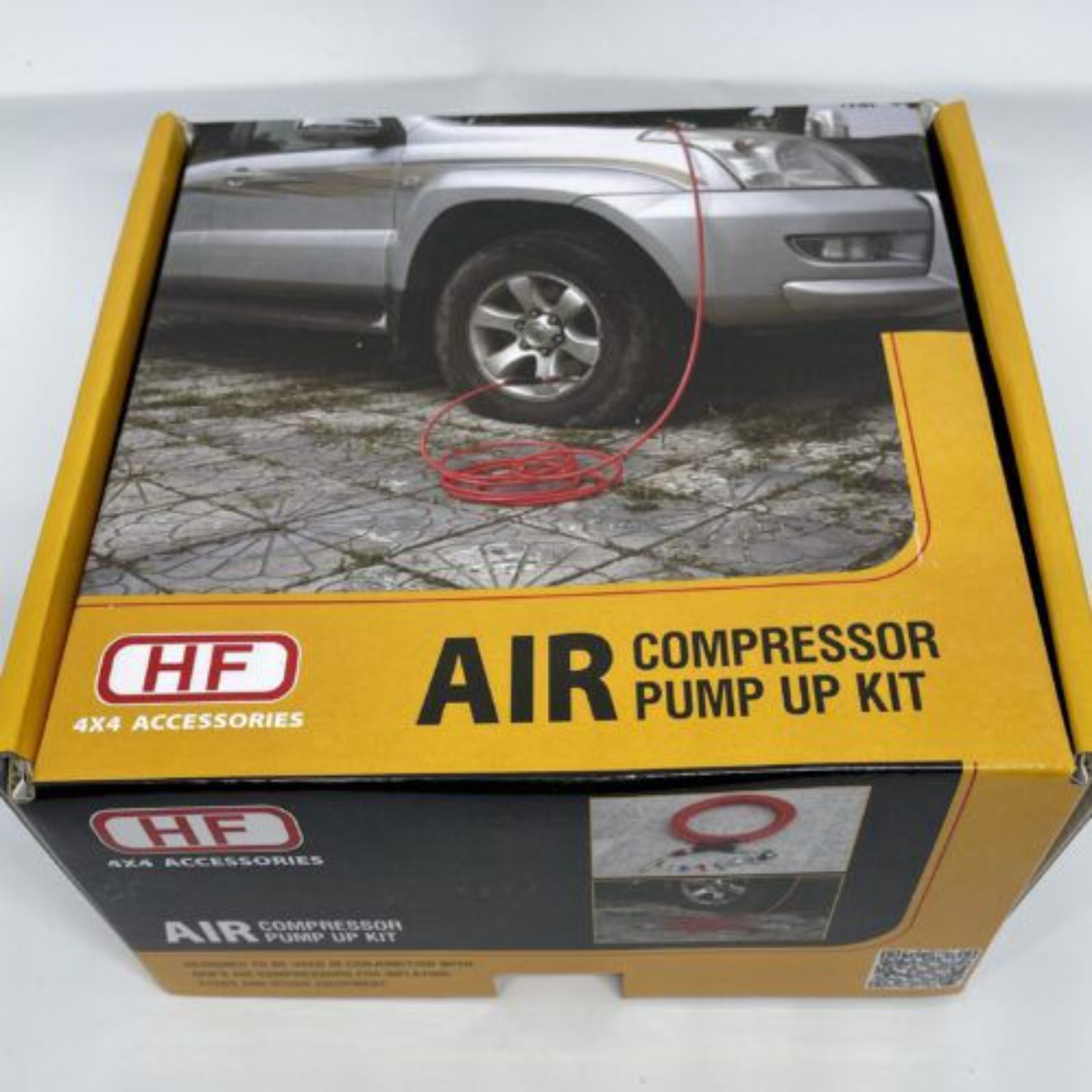 HF Twin-Piston 12V Onboard Air Compressor + Complete Piping Kit