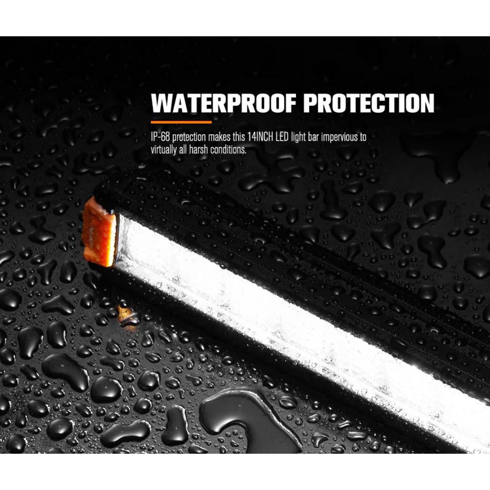 LIGHTFOX Vega Series 14″ OSRAM LED Light Bar 4,735 lumens 1lux @ 265m