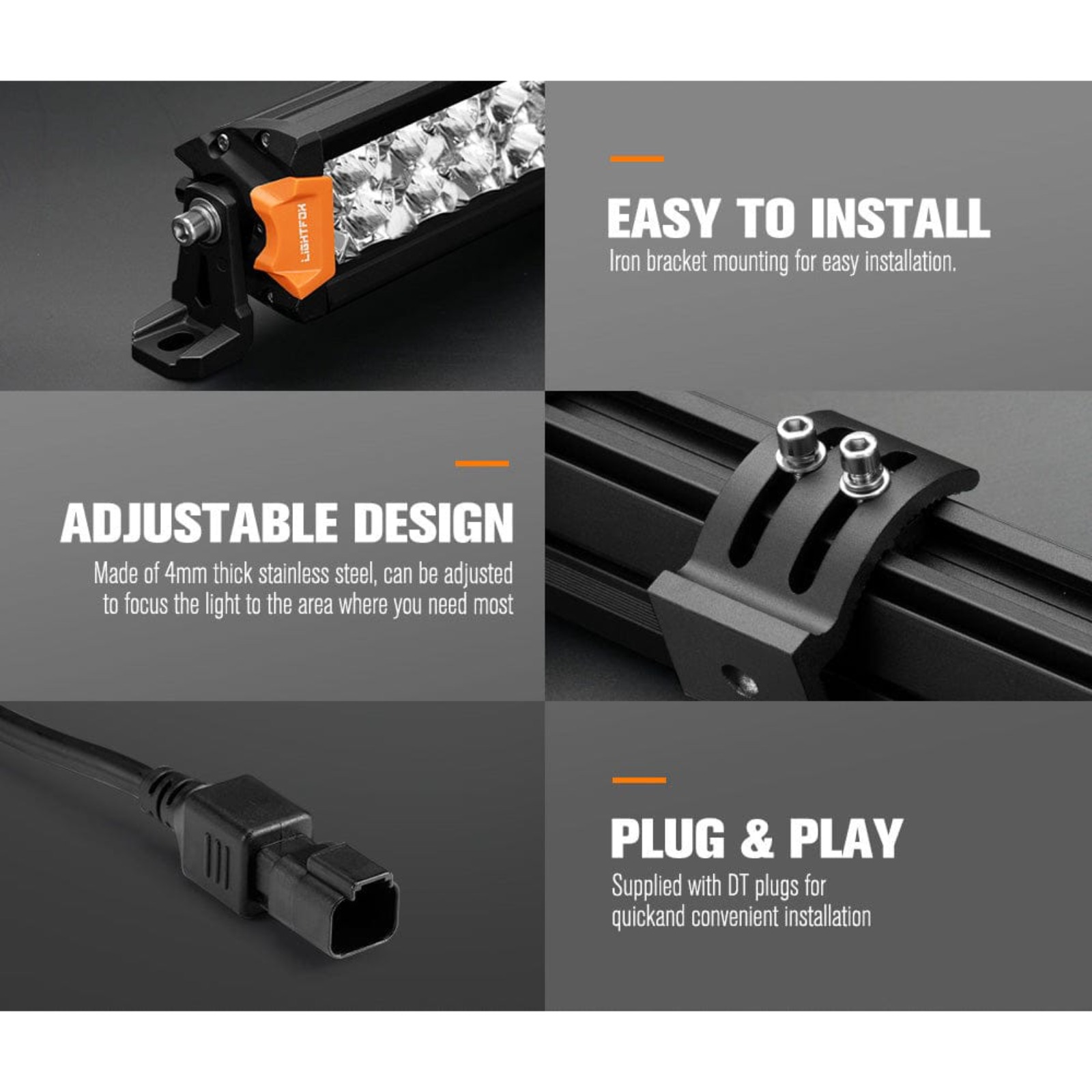 LIGHTFOX Rigel Series 20″ OSRAM LED Light Bar — 15,096 Lumens