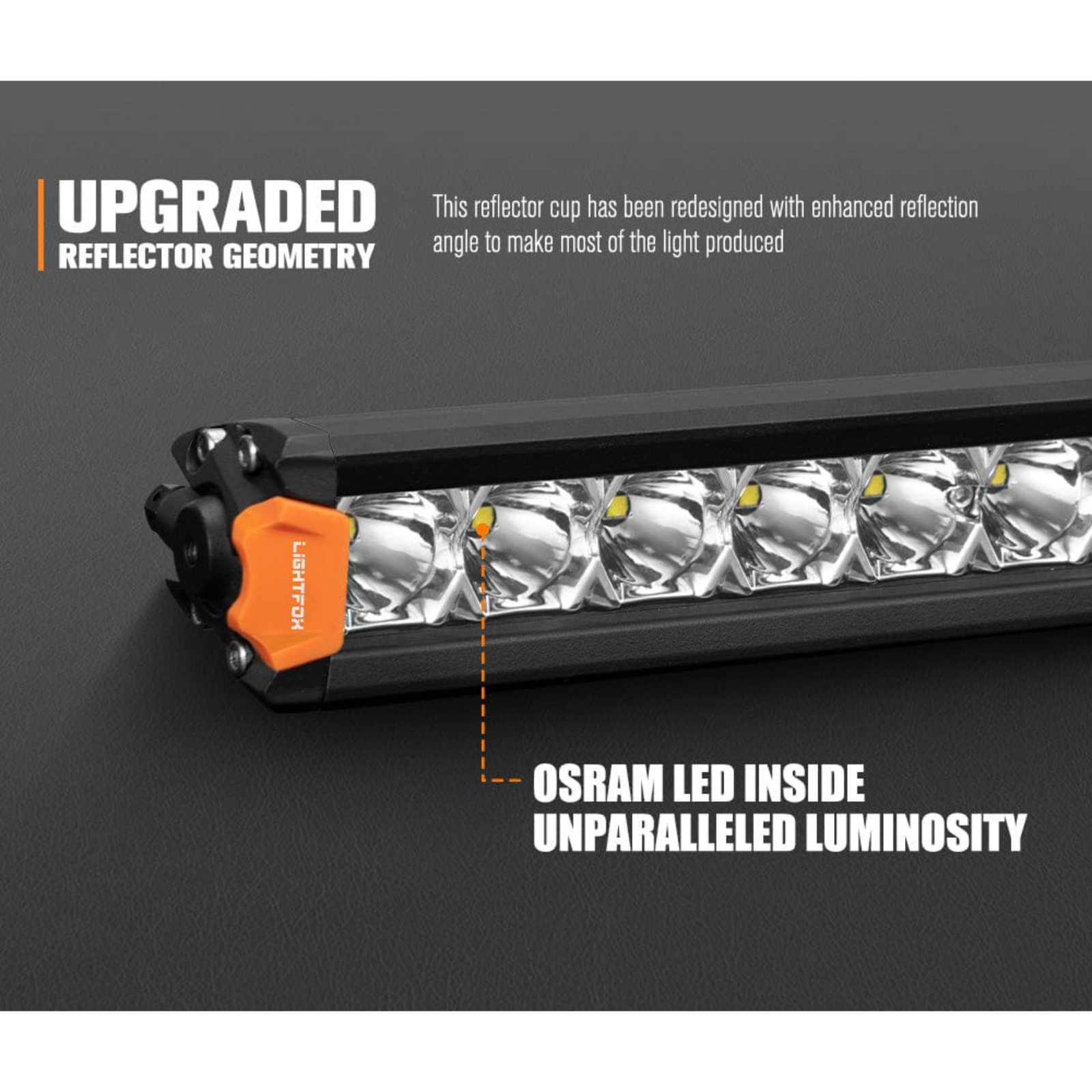 LIGHTFOX Vega Series 8″ OSRAM LED Light Bars (Pair)