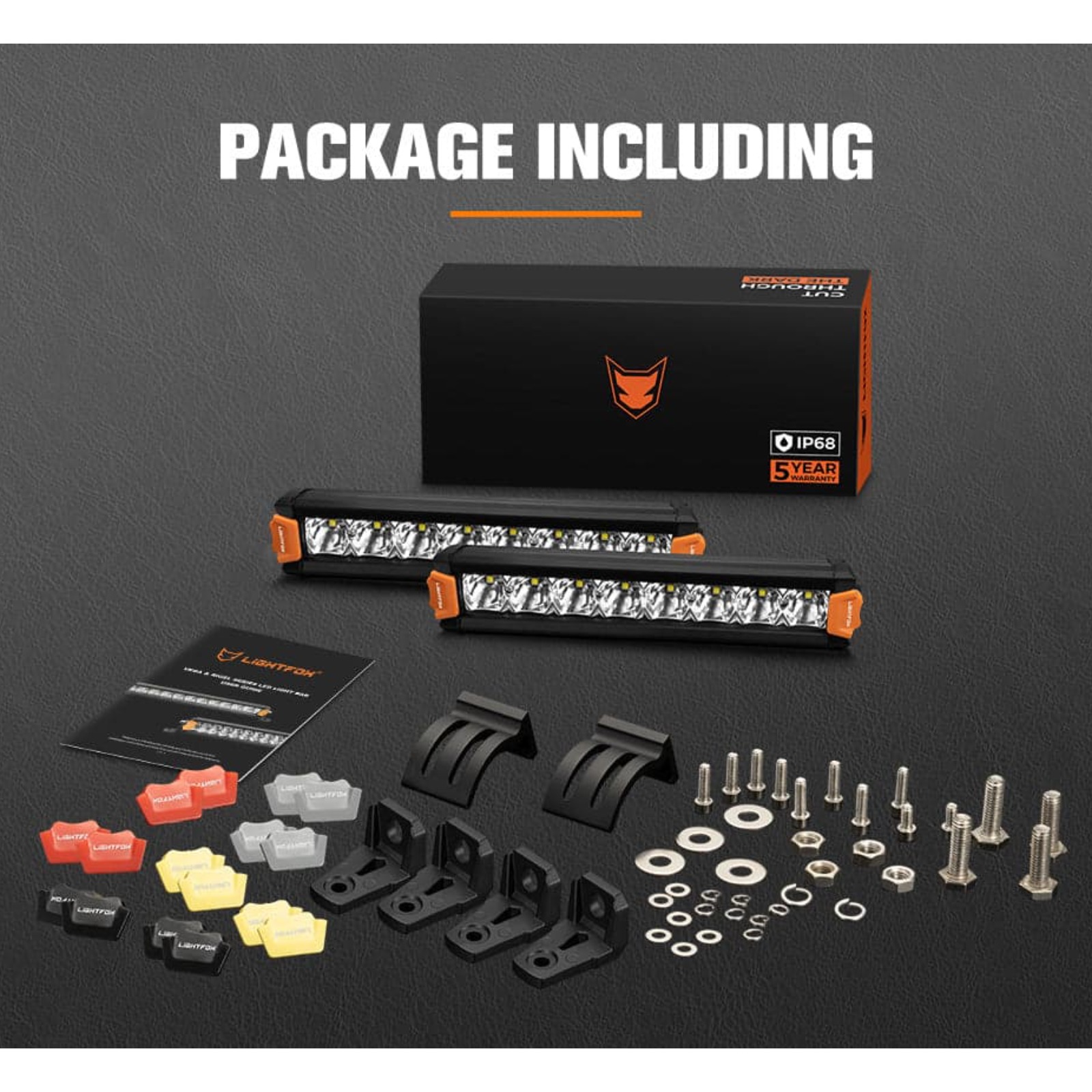 LIGHTFOX Vega Series 8″ OSRAM LED Light Bars (Pair)