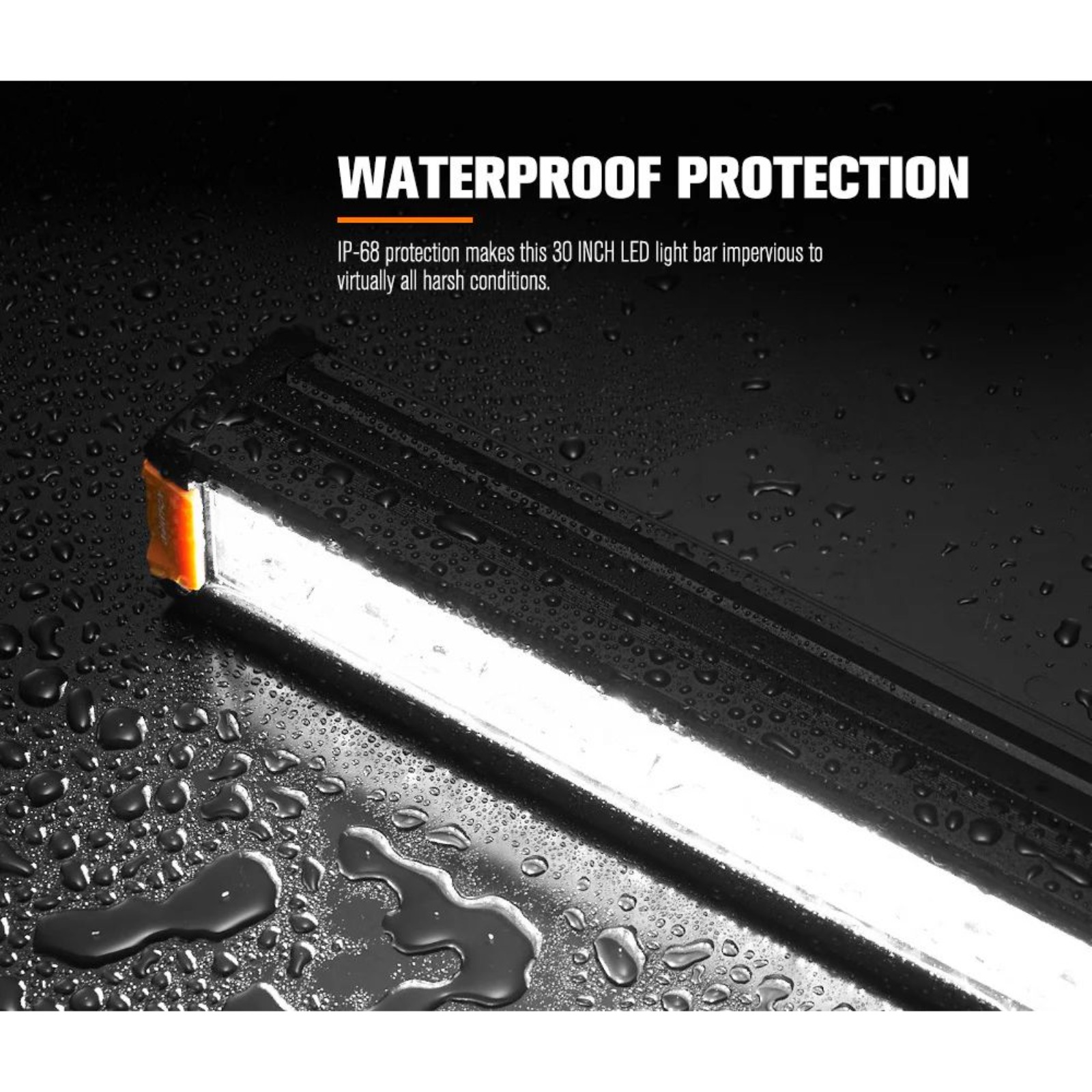 LIGHTFOX Rigel Series 30″ LED Light Bar 14300 Lumens 1 Lux @ 479m