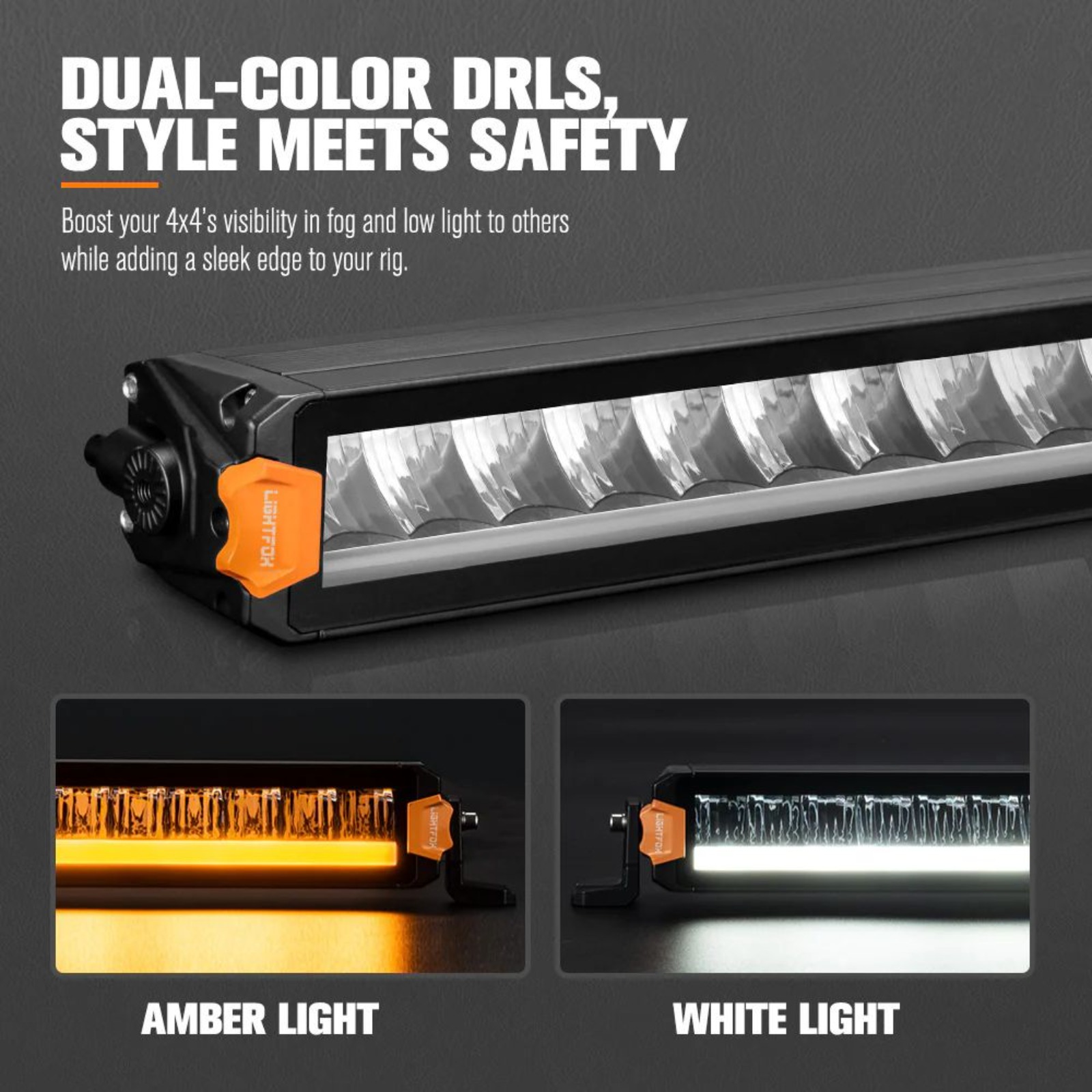 Lightfox Vertex Series 50″ LED Light Bar (Vision Drive Tech + DRL)