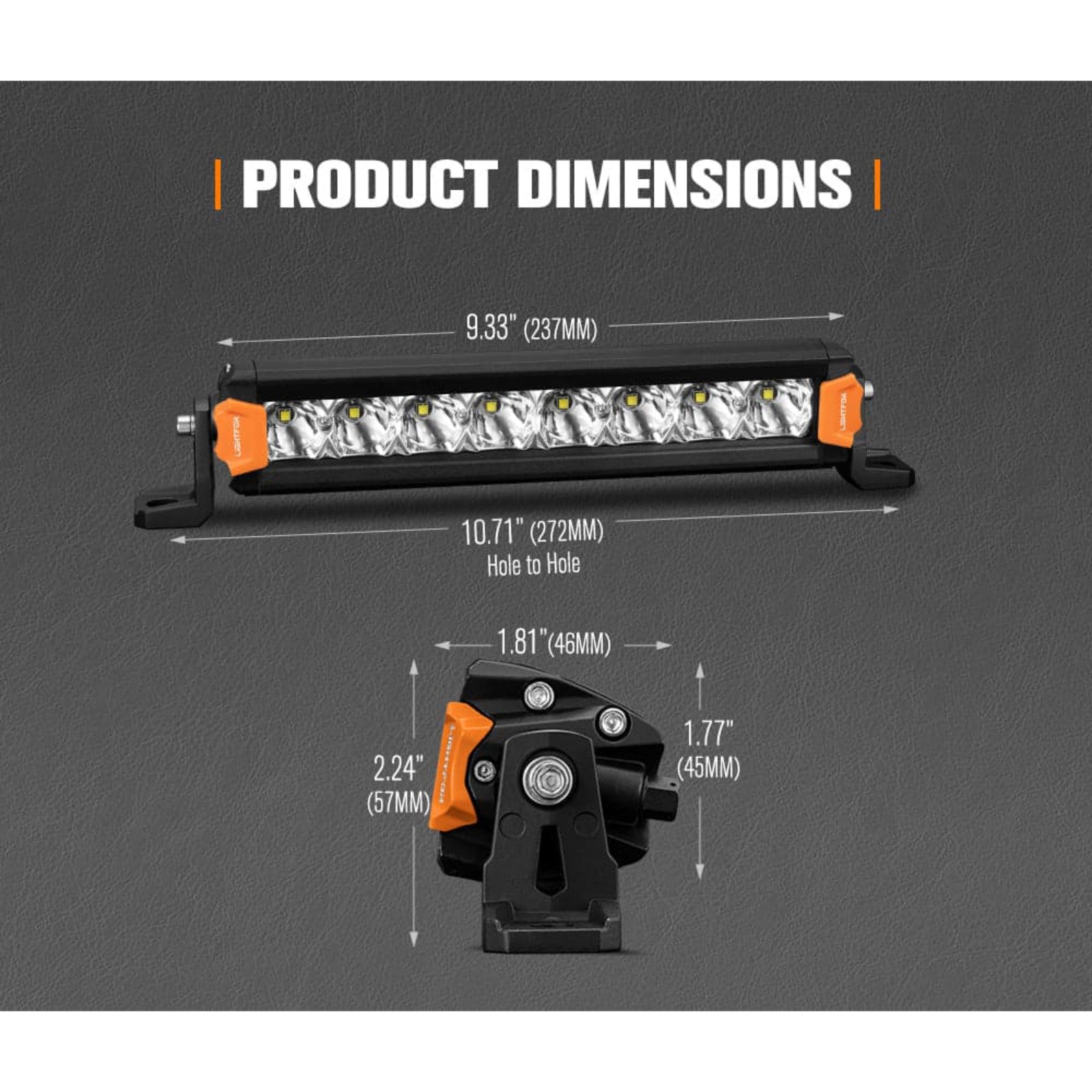 LIGHTFOX Vega Series 8″ OSRAM LED Light Bars (Pair)