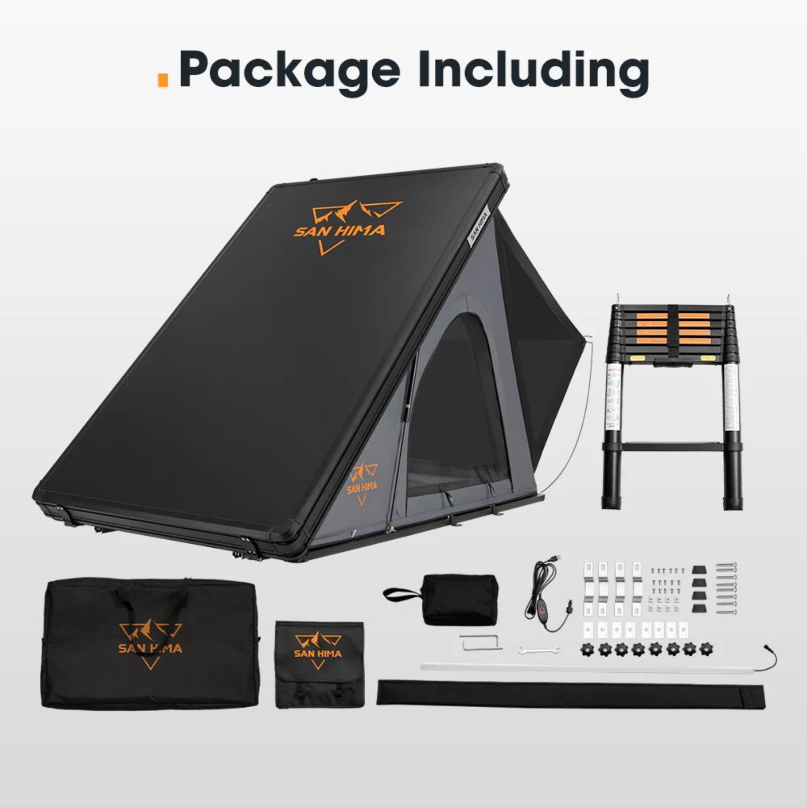 San Hima Kalbarri Lite Rooftop Tent Hardshell (With Ladder)