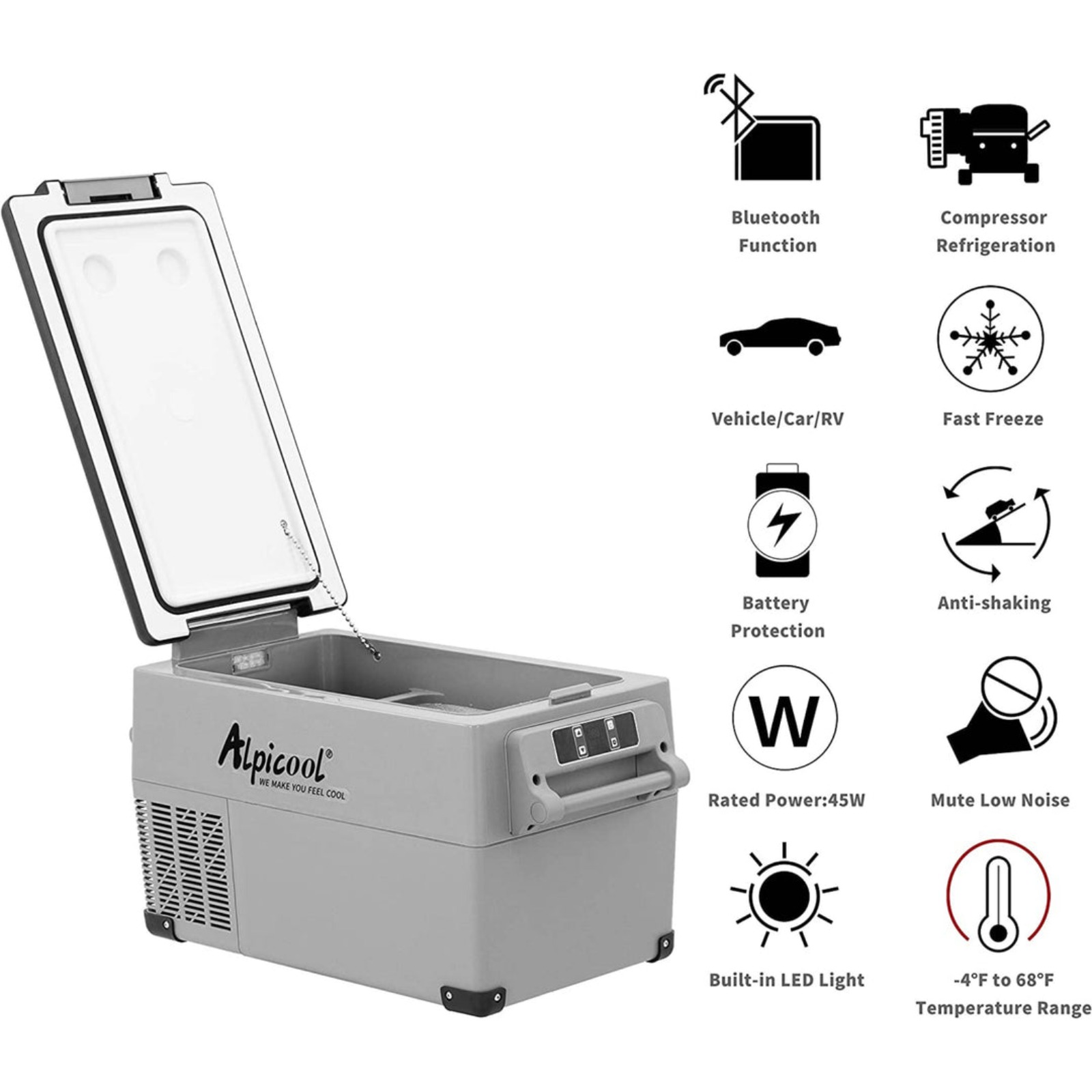 Alpicool CF35 Portable Fridge Freezer — 35L | -20°C to 20°C