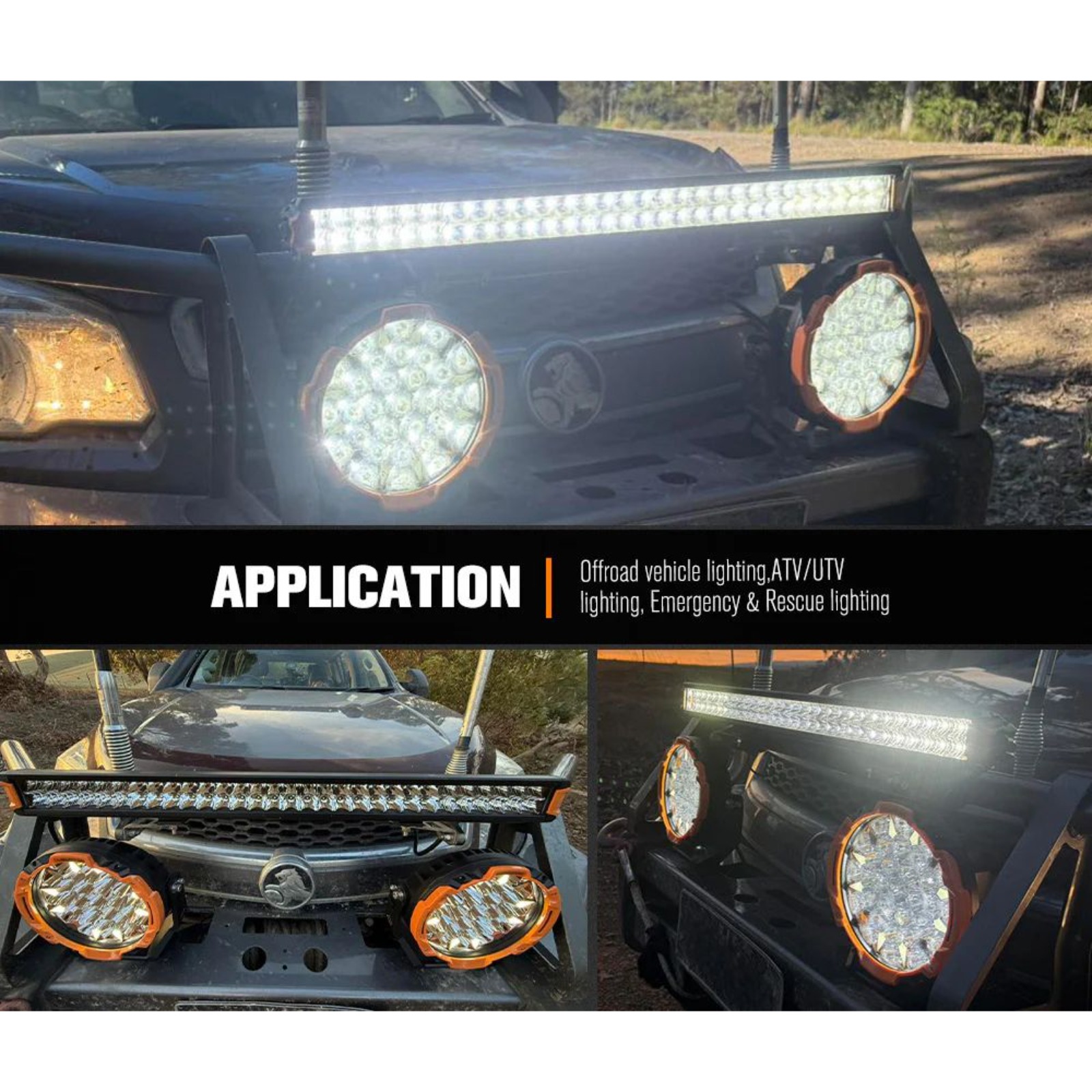 LIGHTFOX Rigel Series 30″ LED Light Bar 14300 Lumens 1 Lux @ 479m