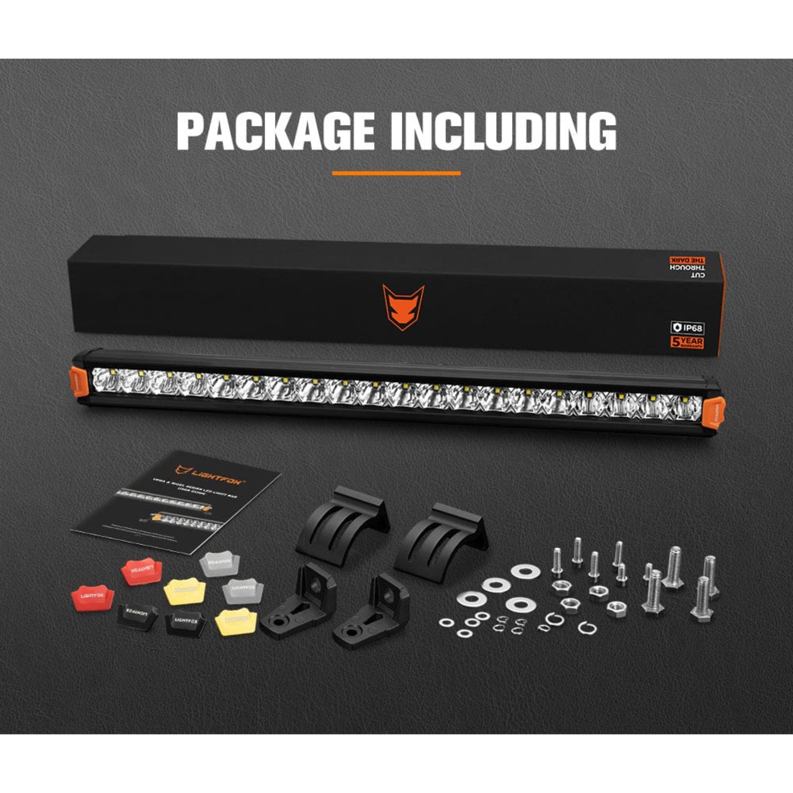 LIGHTFOX Vega Series 20″ LED Light Bar 12,580 Lumens 1lux @453m