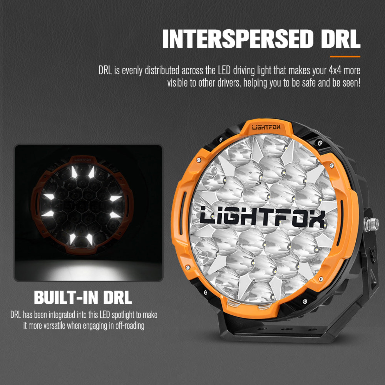 Lightfox 9″ OSRAM LED Driving Lights 1Lux @1,655M IP68 22,912 Lumen Spotlight DRL Offroad 4x4