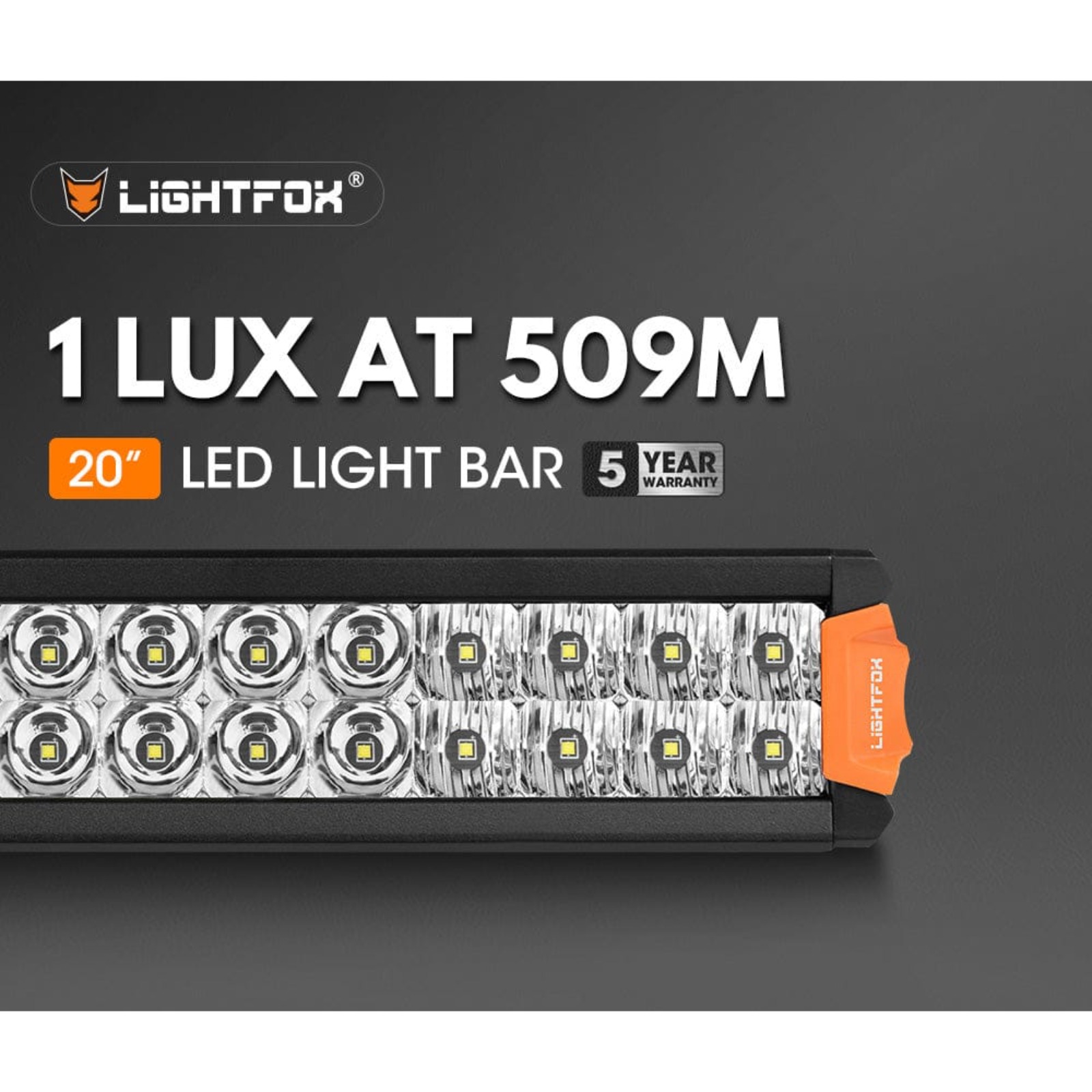 LIGHTFOX Rigel Series 20″ OSRAM LED Light Bar — 15,096 Lumens