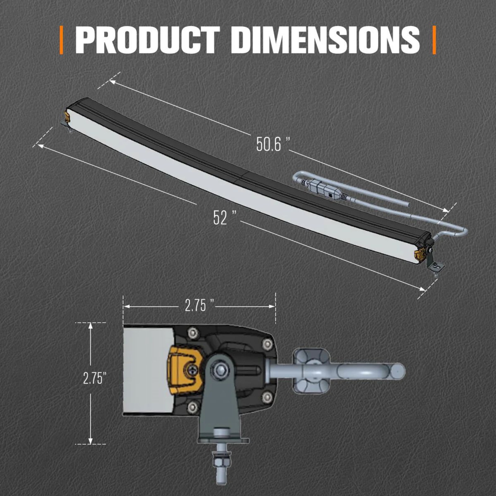 Lightfox VEGA PRO 50″ Curved LED Light Bar (Vision Drive Tech + DRL)