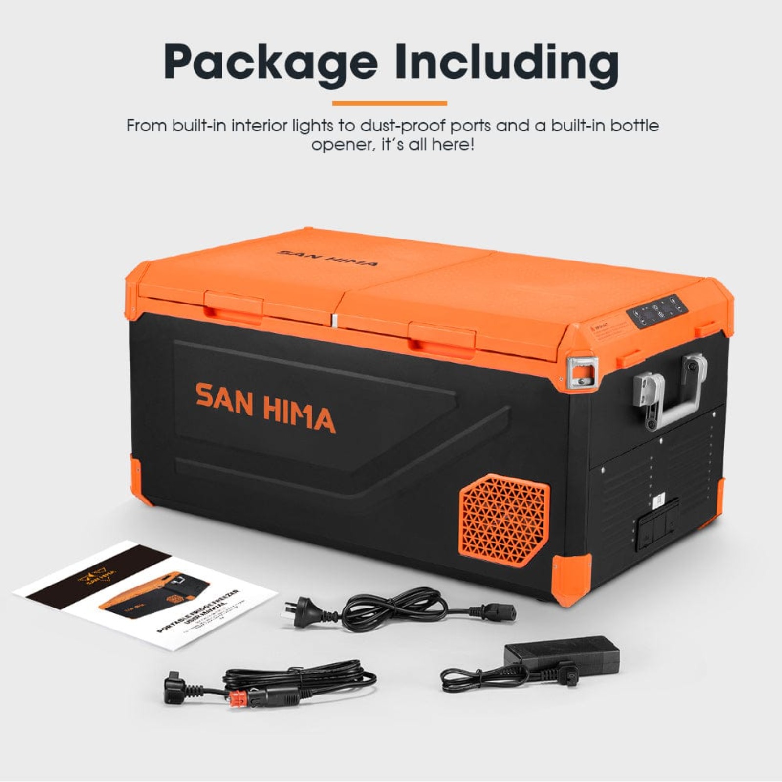SAN HIMA 75L Dual Zone Portable Fridge Freezer (46L + 29L)