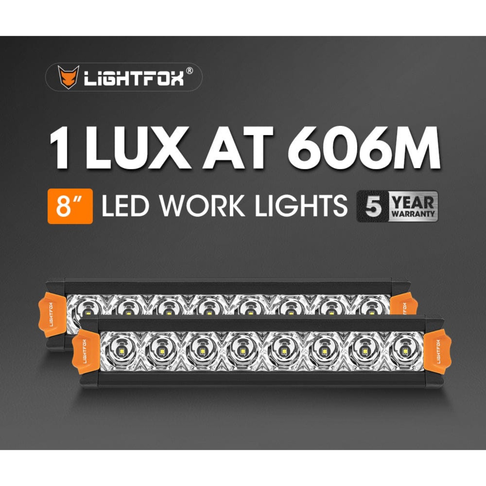 LIGHTFOX Vega Series 8″ OSRAM LED Light Bars (Pair)